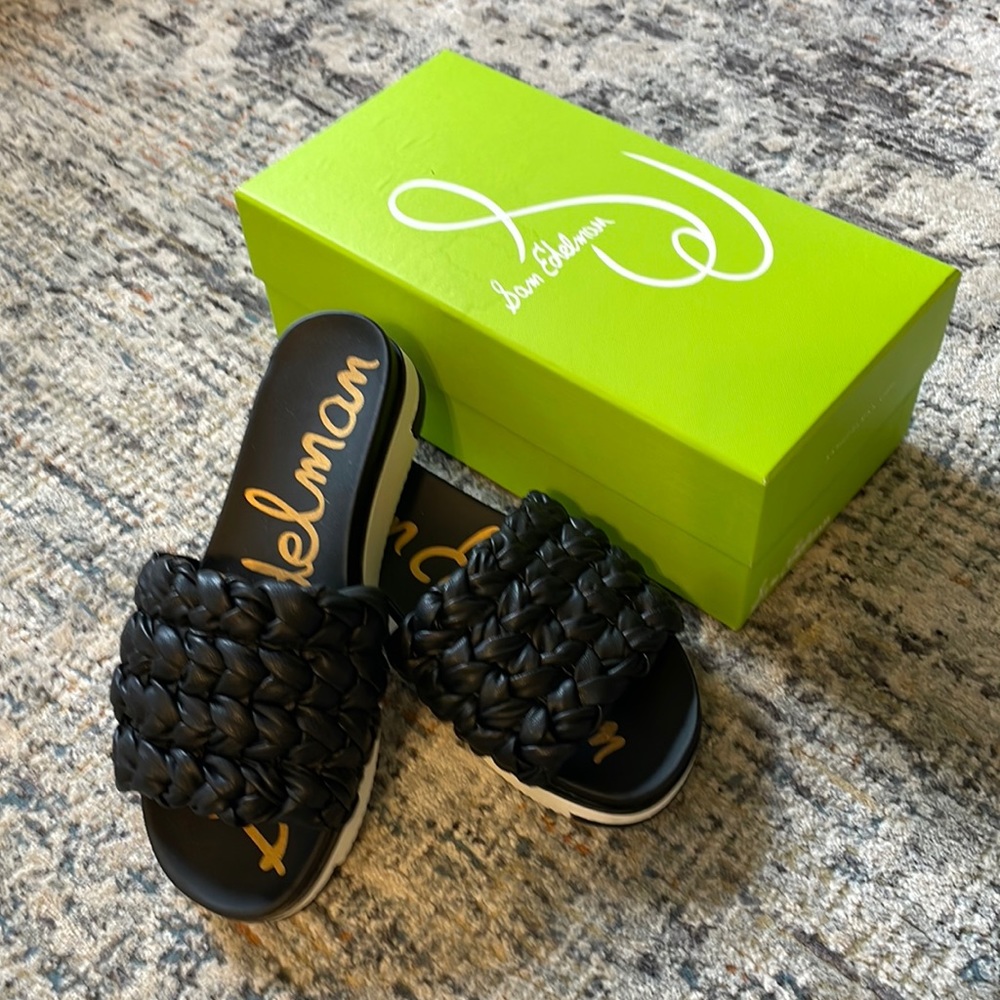 Sam Edelman Ainslie Black Nappa slide
